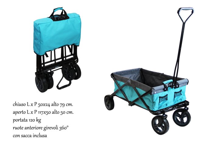 CARRELLO TIFFANY 4 RUOTE 